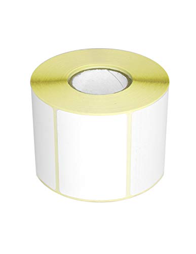 Netuno 1 rollo de etiquetas térmicas autoadhesivas blancas 70 x 50 mm núcleo de 40 mm 1000 unidades por rollo para impresoras envío códigos de barras precios cajas frascos logística embalaje casa