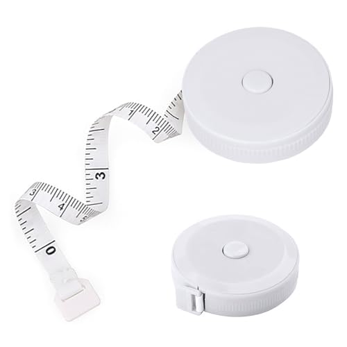 メジャー 巻き尺 2m 裁縫 洋裁 定規 テープメジャー 200cm 79inch バスト ウエスト 測定 インチ センチ メジャー 服 巻尺 両面目盛 ロングメジャー オートメジャー Mesanda 巻取りボタン付き 計測 手芸 軽量 胸囲測定