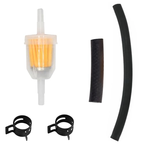 Twowinds - Kraftstofffilter Kit Kompatibel mit Honda CBR 600 F, VT 600 C, NT650 VT 750C, VFR 750F, CBR 900RR, Shadow - Benzinpumpenschlauch - Schellen - Benzinschlauch