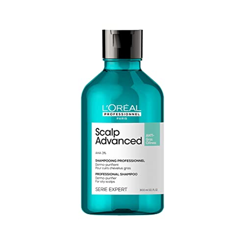 L'Oréal Professionnel Shampoo Purificante Scalp Dermo Purifier, Para Limpeza do Couro Cabeludo Oleoso, Sensação de Frescos e Limpeza, 300ml