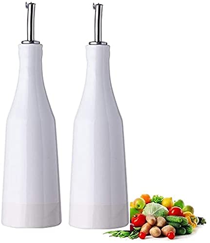 WDCDYQDH Keramik-Olivenöl-Spenderflaschen-Set 400 ml, Sojasauce, Essig, flüssige Menage, Gewürz zum Kochen, Edelstahl, Dose WDCDYQDH Keramik-Olivenöl-Spenderflaschen-Set 400 ml, Sojasauce, Essig, flüssige Menage, Gewürz zum Kochen, Edelstahl, Dose