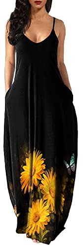 Ropa de baño para mujer Sexy High Split Mini Vestidos para trajes de baño, 10481-13girasol, 3X-Large