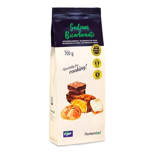 Nortembio Natron Lebensmittelqualität 700 g 100% Natürlich, Aluminiumfrei, Vegan, Glutenfrei und zum Backen | Inkl. Gratis Rezept-E-Book