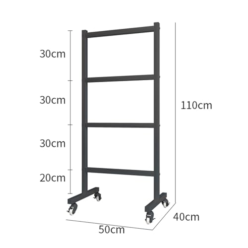 Portant à pantalons amovible chariot roulettes extensible doré - 2