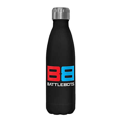 Battlebots BB Logo 17 oz Stainless Steel Water Bottle, 17 Ounce, Multicolored