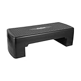 Rebel Electro Step für Aerobic Fitness 3 Stufen 68cm Stepper Podest Treppe Schwarz