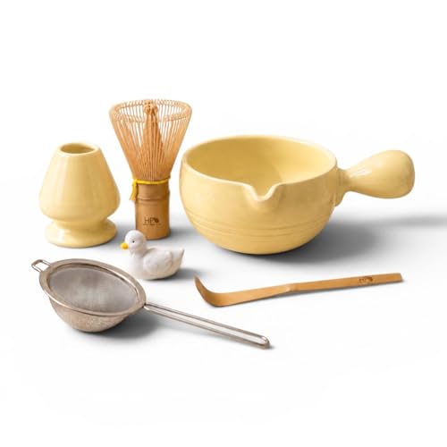 HAPPY PATH & CO Patented Matcha Bowl Set with Handle