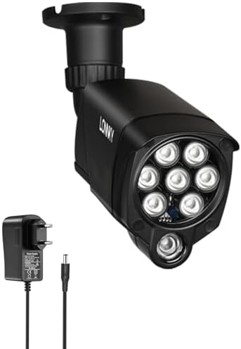 Lonnky Indoor 850nm IR Illumination For Cameras And VR (Quest, Quest2, Quest3, VR2 PlayStation, PS5 VR2), 2M Cable, Enhances Night Vision In B/W LED, Includes 12V1A Power Supply- Black