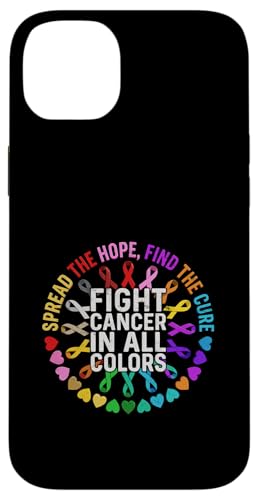 Spread The Hope Find The Cure Fight Cancer In All Colors �X�}�z�P�[�X iPhone 14 Plus �p
