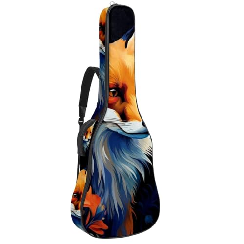 Sac pour guitare imperméable et antichoc avec poches de rangement pour instruments 41" renard