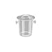 CalMil Clear Large Ice Bucket - 6 per case.