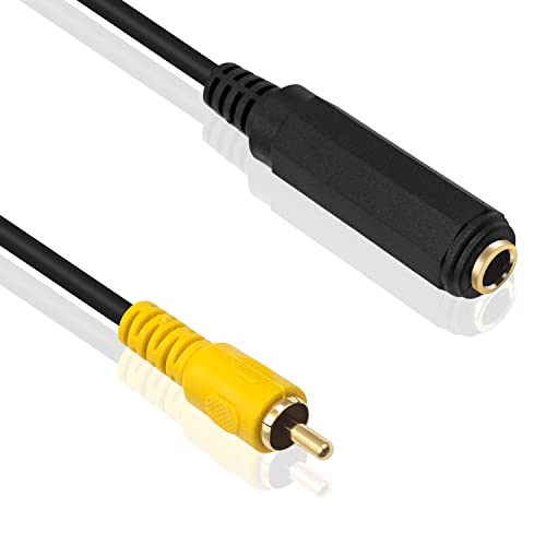 Duttek RCA to 1/4 Adapter Cable 12 Inch/30cm, 1/4 to RCA Adapter Cable Interconnect Audio Conversion Plug Exquisite Pure Copper Adapter Cord for AV Receiver, Amplifier