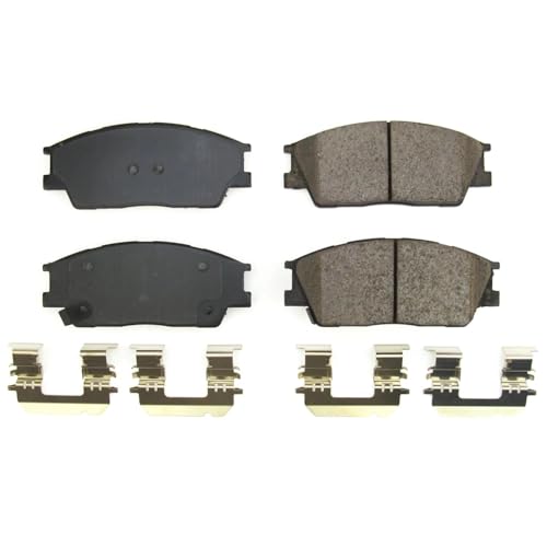 Image of PowerStop Front Brake Pads for Hyundai Venue 2020-25 | Kia Soul 2020-25 - Z17 Ceramic Brake Pads with Installation Hardware, 17-2285