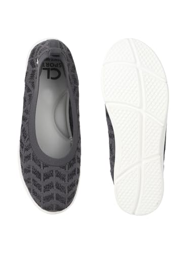 Image of Carlton London Women's Breathable Lightweight Everyday Patterned Ballet Flat