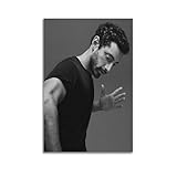 TWFSRXVWTS Poster de chanteur Riz Ahmed - Peinture sur toile - Impression d'art moderne pour chambre  coucher - 50 x 75 cm