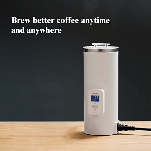 Portable-Coffee-Maker-8-OZ-Single-Serve-Coffee-Percolator-Tea-Maker-Electric-Kettle-304-Stainless-Steel-AC-110-120V-White-Suitable-for-Indoors Portable Coffee Maker 8 OZ Single Serve Coffee Percolator Tea Maker Electric Kettle 304 Stainless Steel AC 110 120V White Suitable for Indoors