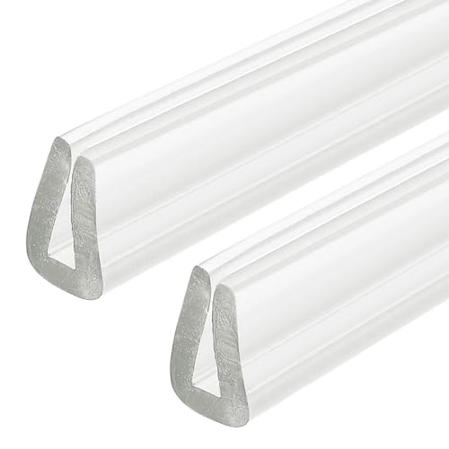 QUARKZMAN 2 Pezzi Profilo di Protezione a U, Lunghezza 4.9 Piedi, Guarnizione in Gomma per Bordi da 1-2mm, (9/32' L x 5/32' A) Trasparente