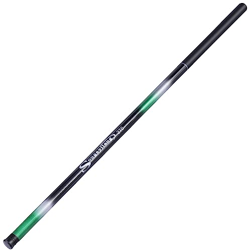 Sougayilang Telescopic Fishing Pole, Ultralight Travel Fishing Rod, Portable Collapsible Bass Crappie Rod, Inshore Stream Trout Pole-Green-2.7m