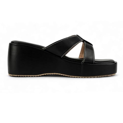 Image of IKAGI Women's Wedge Heel Sandals | Comfortable Fashion Platform Wedges