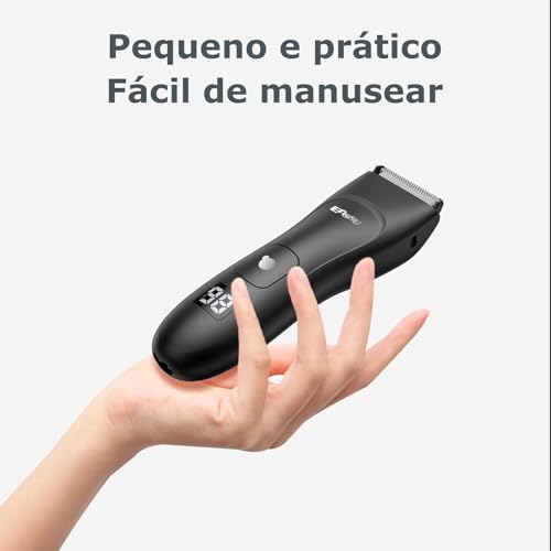 Aparador de Pelos Corporais para Homens, Aparador Elétrico para Virilha com Lâmina de Cerâmica Segur