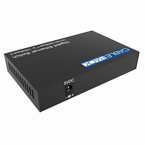 Cablerack Dual Gigabit Media Converter With Sfp Transceiver For Lc Multimode Fiber #TOP3