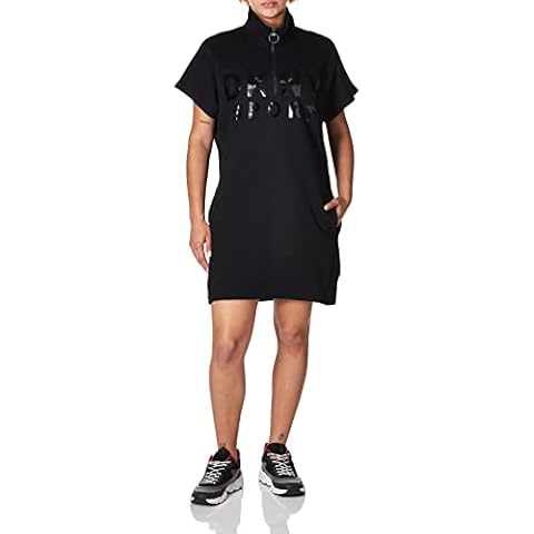 Vestido Deportivo para Mujer DKNY con Logotipo Lacado Negro Cover