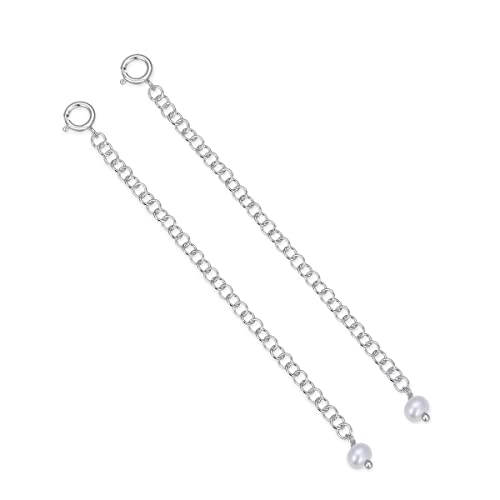 1Pc Adabele Authentic 925 Sterling Silver Chain Extender Strong Removable Adjustable 3 Inch Extension Pearl Bead For Necklace Anklet Bracelet Ss313-3 #TOP24