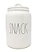 Rae Dunn By Magenta SNACK Ceramic LL Large Canister 2019 Limited Edition