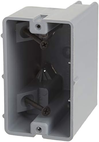 Southwire Southwire MSB1G One Gang Device Box with Depth Adjustable, Heavy Duty 42lb, Gray