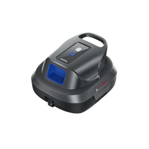 MOVA Diver R10 Robot sans Fil léger Peut Aspirer 5 700 L/h et Offre 120 Minutes d’autonomie, Démarrage d’Une Simple Pression et stationnement Auto, pour Les piscines Hors Sol Jusqu’à 80 m²