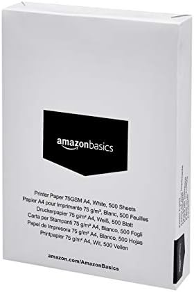 Amazon Basics Printer Paper 75GSM A4, White, 500 sheets