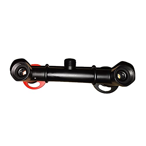 Cabezal de ducha portátil con manguera 1.5 m negro miniatura 6