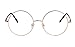 Agstum Retro Round Prescription ready Metal Eyeglass Frame (Small Size) (Gold)