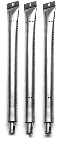 Grill Parts Zone Huntington: 6561-54, 6565-84, 6761-64, Patriot 440, Patriot 490, 235089S, 238289, 285164 (3-Pack) Stainless Steel Burner