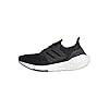 adidas-Womens-Ultraboost-21-Running-Shoe adidas Women's Ultraboost 21 Running Shoe, Black/Black/Grey, 9