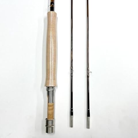 GUFIKY Classic Handmade Bamboo Fly Rod 7ft,4wt,2 Pieces Handmade Fishing Rods with a Free Spare Tip Cover