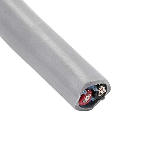 Multi-Conductor Cable Polyvinyl Chloride 2 Conductors 18AWG 5.28mm 300VAC - Slate - 152.4m (500ft)/Spool