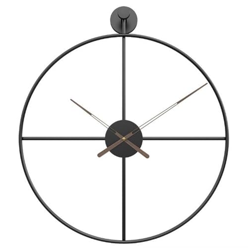 Horloge murale de style industriel en fer forgé rétro de 50cm - 2
