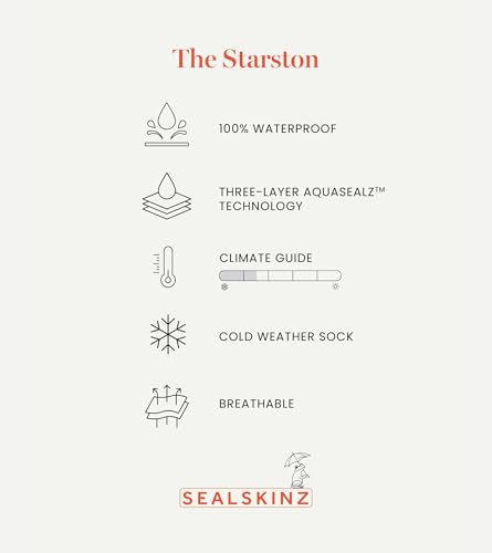 SEALSKINZ Starston Unisex Waterproof Cold Weather Mid Length Sock2