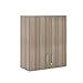 Tot Mate 3-Level Wall Cabinet, Assembled (Fully Assembled, Shadow Elm Gray)