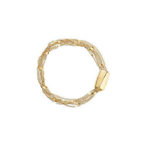 Breil, Magnetica System Kollektion, Kleines Comet Armband, Damenarmband aus Goldfarbenem Poliertem Edelstahl, Magnetverschluss, Farbe: Gold, Größe: 19,5 cm, Mädchen- und Damenschmuck