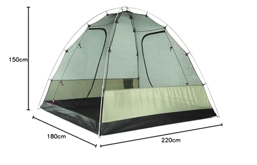 OZtrail Tasman 4V Plus Dome Tent, Unisex-Youth, Multicolour, Standard - Immagine 4