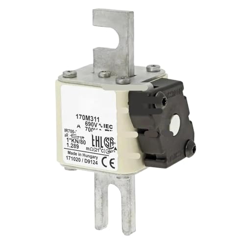 Fusible semi-conducteur 170M3112 Bussmann 690V 100A entraxe 80mm type K