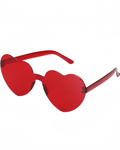 GCQJOQ Red Heart Sunglasses