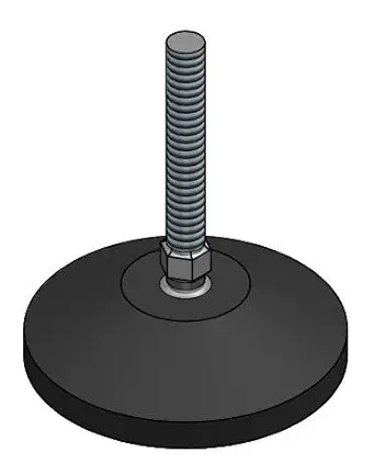 ATC LEG PD FOR, CONVEYOR SYSTEM, FURNITURE, PHARMA MACHINERY LEVELING FEET ADJUSTABLE HEIGHT BASE DIA 100MM THREADING 16MM THREAD LENGHT 100MM STUD SS 304 AS DISCRIBE PACK OF 4