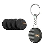 AntilostTag Schlüsselfinder 4pcs, Wireless Key Finder mit Bluetooth APP für Haustier, Wallet, Telefon Tracker Unterstützung Fernbedienung Schlüssel Locator Kompatibel mit iOS/Android