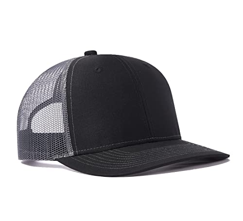Image of Quanhaigou Trucker Hat - Mesh Snap Back - Unisex Adjustable Baseball Cap - Outdoor Hats for Men Women