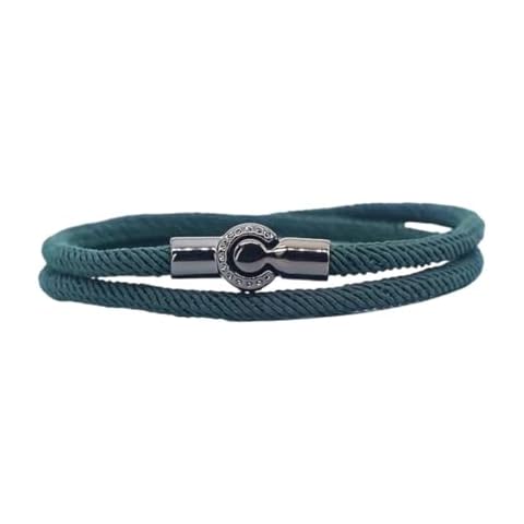 Tindo Men's Magnetic Closure Braided Bracelet Cover