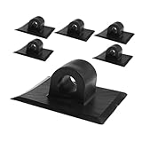 SUPVOX 6 pièces Support Moteur Kayak Noir Kit Fixation Moteur Électrique Bateau Gonflabl...