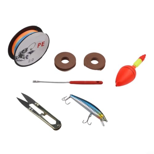 Combo de caña de pescar telescópica y carrete con kit de aparejos 5